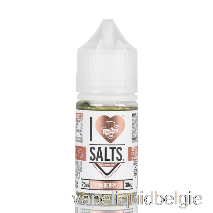 Vape Vloeibaar Aardbeienijs - Ik Hou Van Zouten - 30 Ml 25 Mg